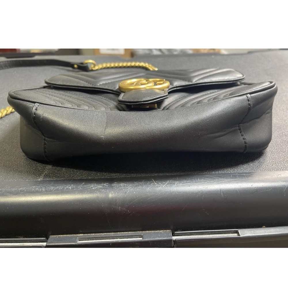 Gucci GG Marmont Leather Black Shoulder Bag/ crossbody purse - Picture 5 of 16